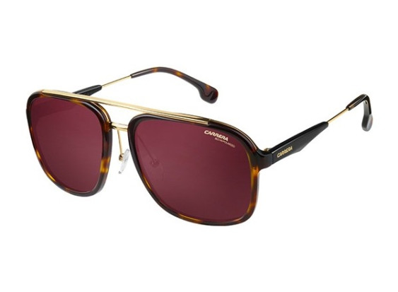 Carrera 133/S 02IK/W6 Havana Gold/Burgundy Polarized