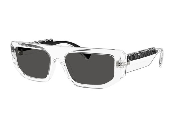 Dolce & Gabbana DG6203 313387 Transparent/Dark Grey