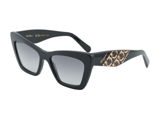 Salvatore Ferragamo SF1081S 001 Shiny Black/Grey Gradient