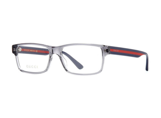 Gucci GG0752O 003 Transparent Grey/Blue 56mm