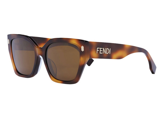 Fendi FE40070I 53H Shiny Havana/Brown Polarized