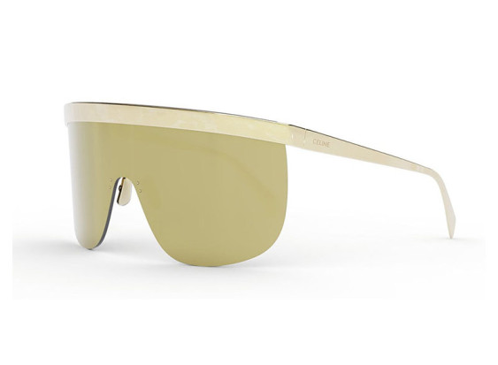 Celine CL40237U 30C Shiny Gold/Smoke With Gold Mirror