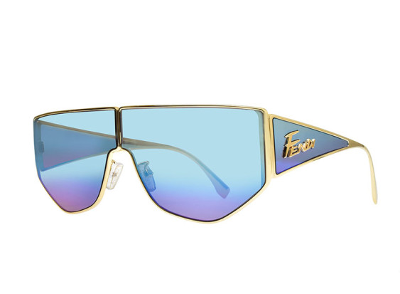 Fendi FE40051U 32X Gold/Mirror Blue to Violet Gradient