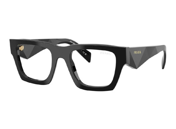 Prada PRA06S 16K08N Black/Clear Blue Light Filter