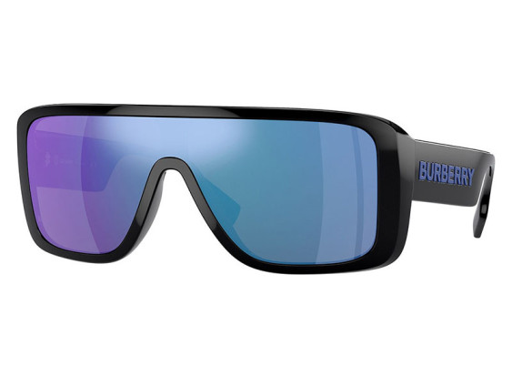 Burberry BE4401U 300155 Shiny Black/Light Green Mirror Blue