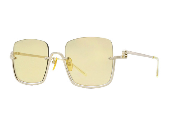 Gucci GG1279S 006 Gold/Yellow Gold Mirror
