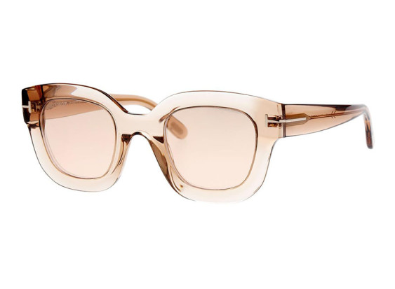 Tom Ford FT0659S 45G Transparent Light Brown/Brown Mirror