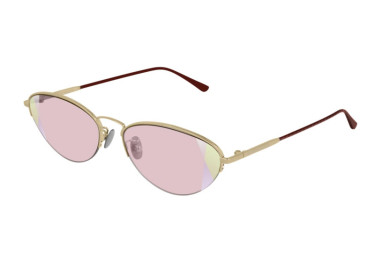 Bottega Veneta BV0245S 003 Gold/Burgundy/Pink