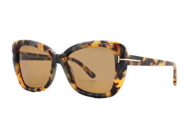 Tom Ford FT1008 55J Colored Havana/Light Brown