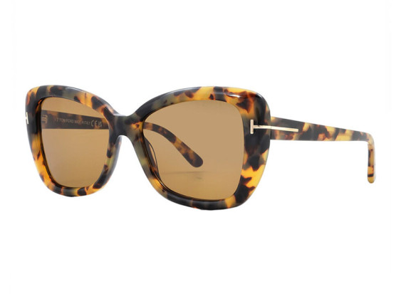 Tom Ford FT1008 55J Colored Havana/Light Brown
