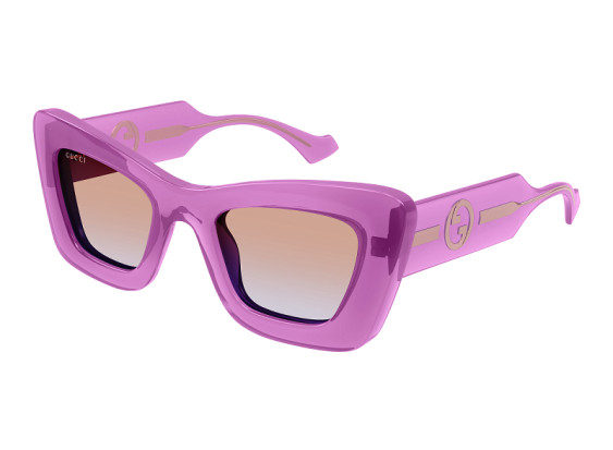 Gucci GG1552S 003 Transparent Magenta/Gradient Orange to Violet