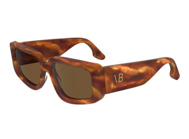 Victoria Beckham VB670S 223 Striped Blonde Havana/Brown