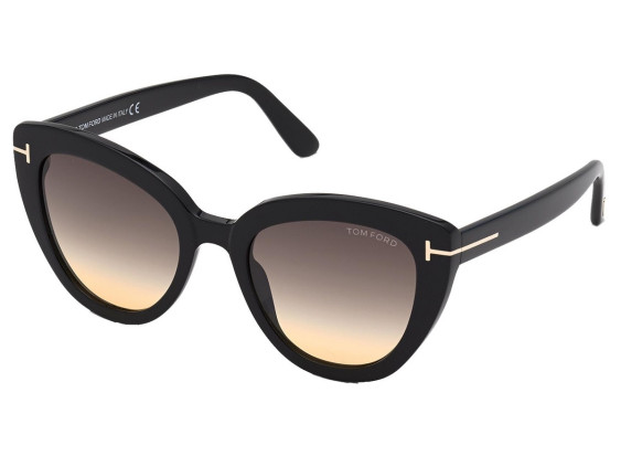 Tom Ford FT0845 01B Shiny Black/Gradient Smoke