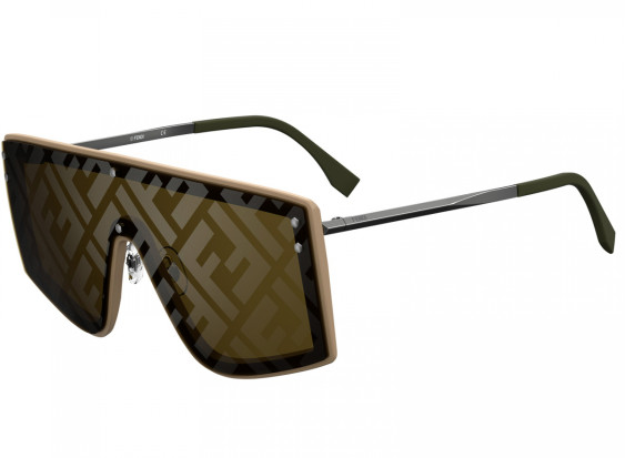 Fendi FFM0076/G/S 10ARX Beige/Brown Mirror