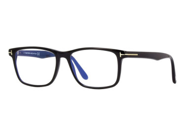 Tom Ford FT5752-B 001 Black/Clear Blue Light Block 53mm