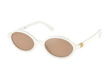 Miu Miu MU04ZSF 14240D White/Light Orange Mirror Silver Internal