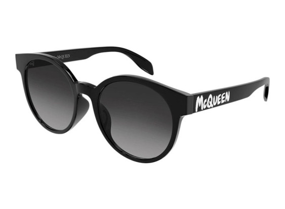 Alexander McQueen AM0349SA 001 Shiny Black/Grey Gradient