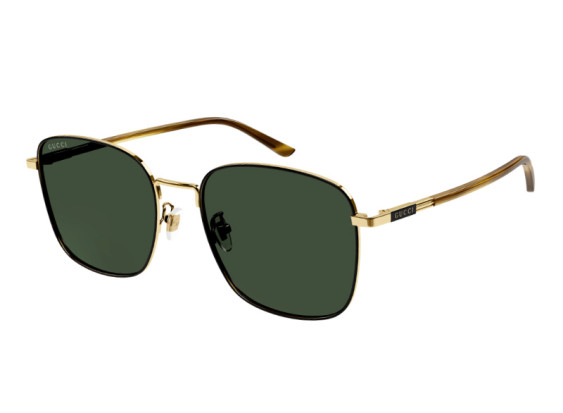 Gucci GG1350S 003 Gold/Light Brown/Green