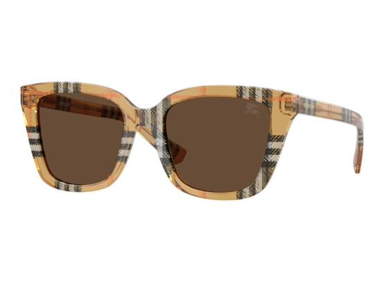 Burberry BE4487 416373 Transparent Brown/Vintage Check/Brown