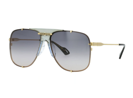 Gucci GG0739SA 001 Gold/Grey Gradient