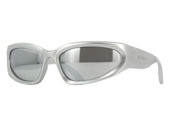 Balenciaga BB0157S 004 Silver/Silver