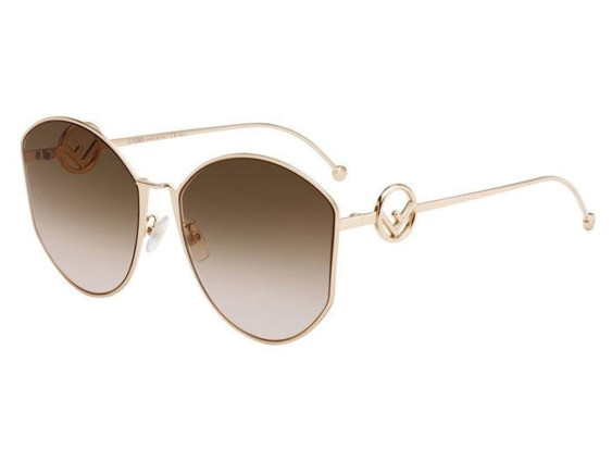 Fendi FF0335/F/S 0DDB 00 Gold Copper / Brown Pink Gradient