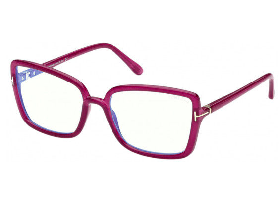 Tom Ford FT5813-B 083 Shiny Violet/Clear Blue Light Block 54mm