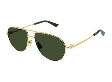 Bottega Veneta BV1302S 003 Gold/Green