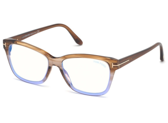 Tom Ford FT5597-B 047 Light Brown/Blue 54mm