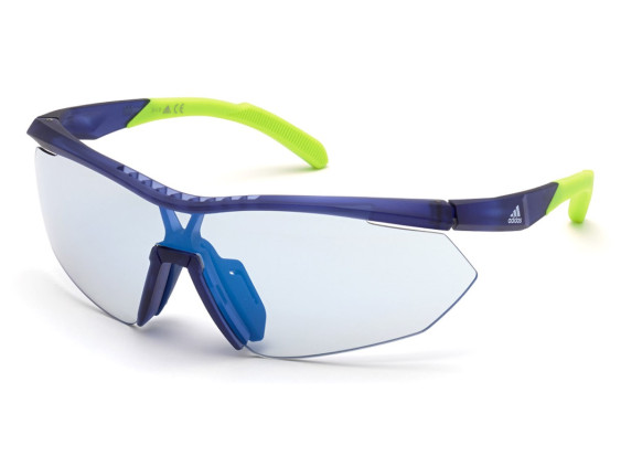 Adidas SP0016 91X Matte Blue/Blue Mirror Photochromic