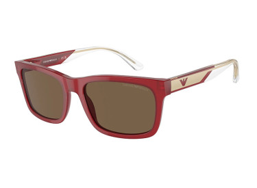 Emporio Armani EA4224 609373 Transparent Glossy Burgundy/Dark Brown