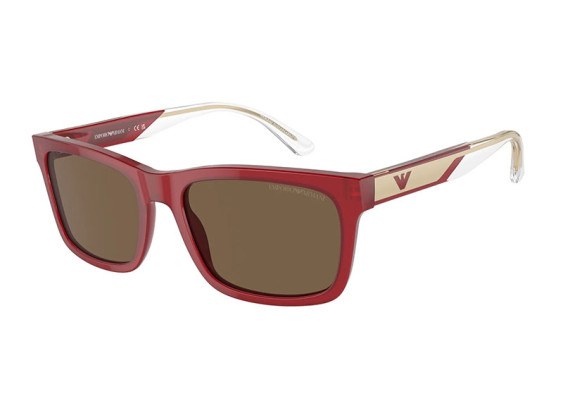 Emporio Armani EA4224 609373 Transparent Glossy Burgundy/Dark Brown