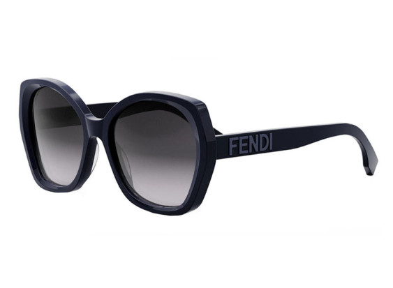 Fendi FE40112I 90B Shiny Dark Blue/Smoke Gradient