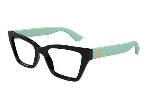 Gucci GG1715O 004 Shiny Black/Teal 53mm
