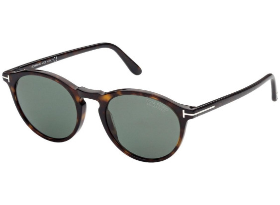 Tom Ford FT0904 52R Classic Dark Havana/Green Polarized 52mm