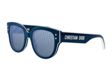 Dior DIORPACIFIC B2I 30B8 Blue/Blue with Dior Logo Pattern Mirror