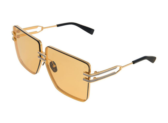 Balmain GENDARME BPS-109A Gold/Black Rhodium/Black/Amber AR