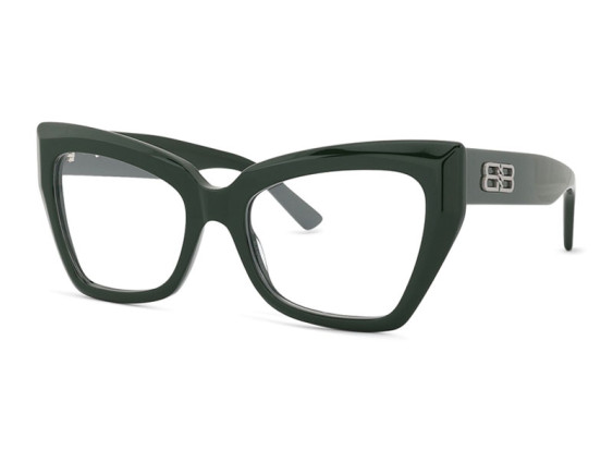 Balenciaga BB0275O 004 Green 53mm
