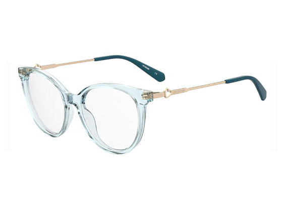 Moschino Love MOL618/TN 0MVU 00 Transparent Azure Blue 51mm