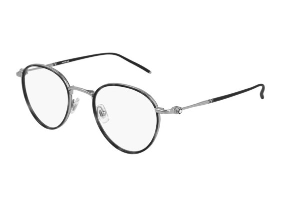 Montblanc MB0162O 002 Grey/Silver 48mm