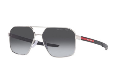 Prada Sport PS55WS 1BC06G Silver/Grey Gradient Polarized