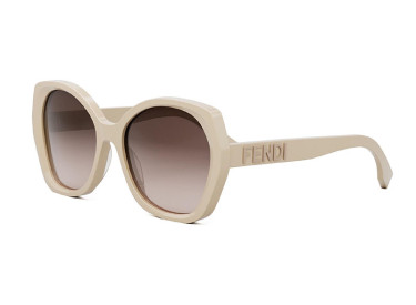 Fendi FE40112I 57F Shiny Beige/Brown Gradient