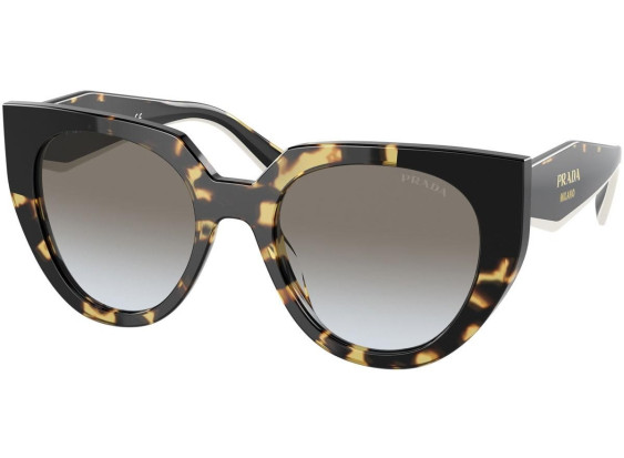 Prada PR14WS 01M0A7 Medium Tortoise/Black/Grey Gradient
