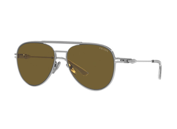 Prada PR54ZS 16F01T Matte Gunmetal  / Dark Brown
