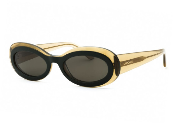 Salvatore Ferragamo SF2003S 327 Transparent Khaki/Green/Dark Grey