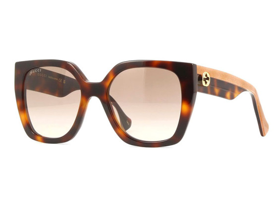 Gucci GG1300S 003 Havana/Crystal/Brown Gradient