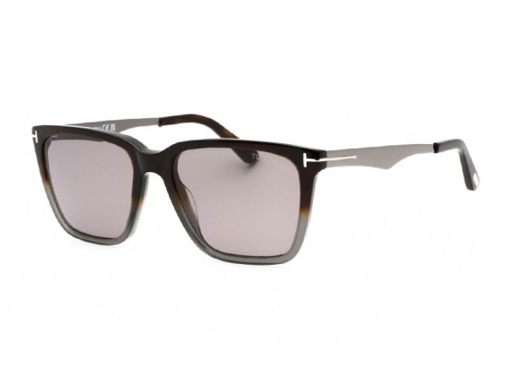 Tom Ford FT0862 56C Havana Gray/Palladium/Smoke Mirror