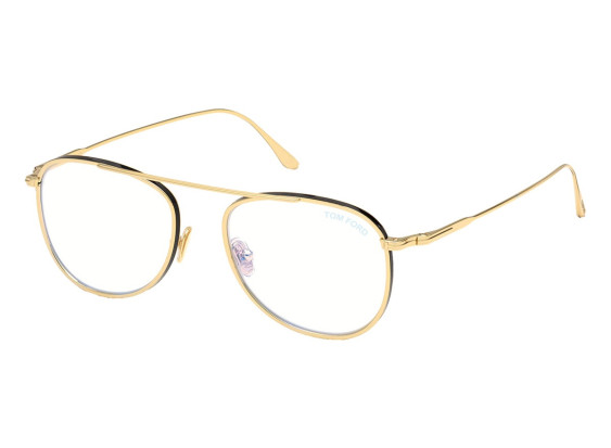 Tom Ford FT5691-B 030 Shiny Yellow Gold with Shiny Black 52mm