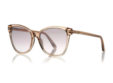 Tom Ford FT0844 ANI 45G Transparent Light Brown/Brown Mirror