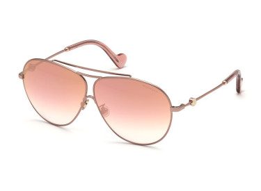 Moncler ML0169 34T Pink Gold/Bordeaux Gradient Mirror